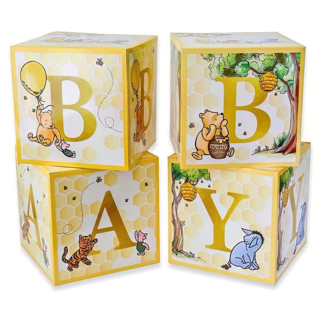 kate aspen Honey Bear Baby Block Boxes