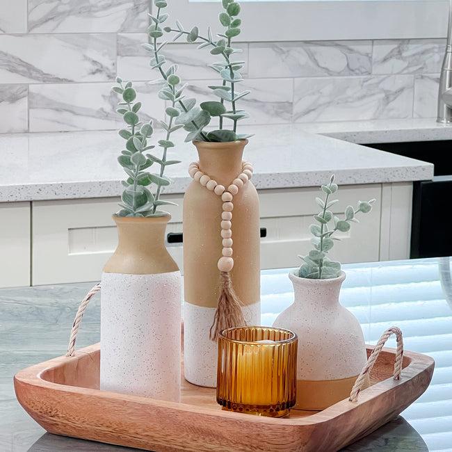 Kate Aspen Modern Farmhouse Vase (Set Of 3)