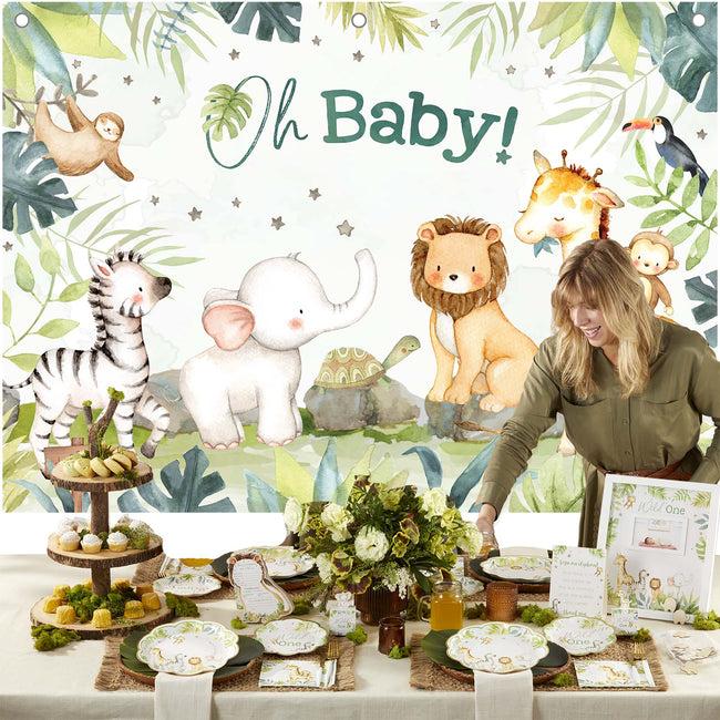 kate aspen Safari Baby Shower Photo Backdrop
