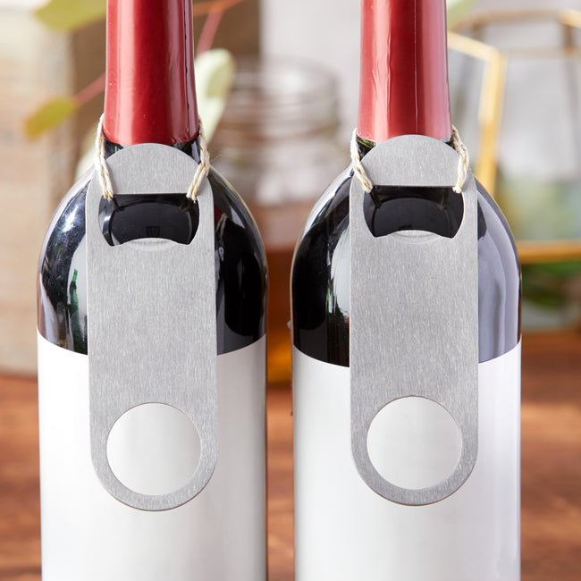 kate aspen Silver Oblong Bottle Opener - DIY