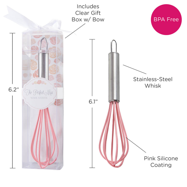Kate Aspen The Perfect Mix Pink Kitchen Whisk