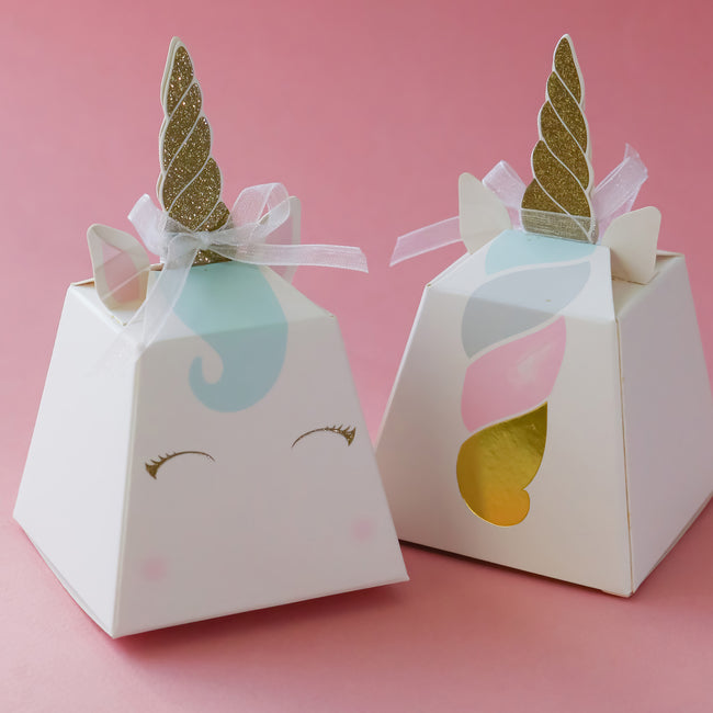 Kate Aspen Unicorn Favor Box (Set Of 12)