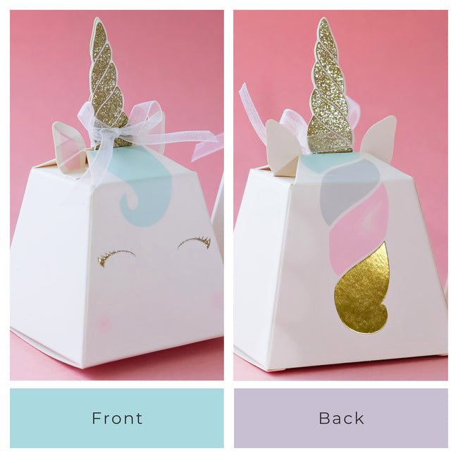 Kate Aspen Unicorn Favor Box (Set Of 12)