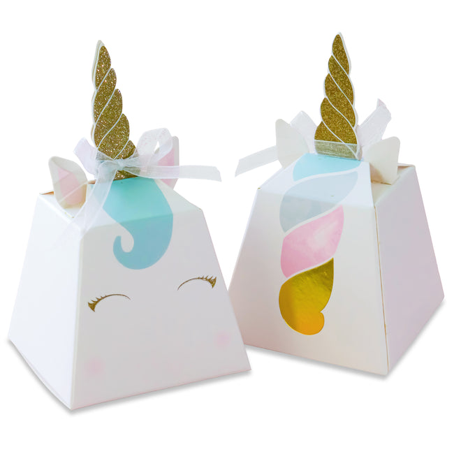 kate aspen Unicorn Favor Box (Set of 12)