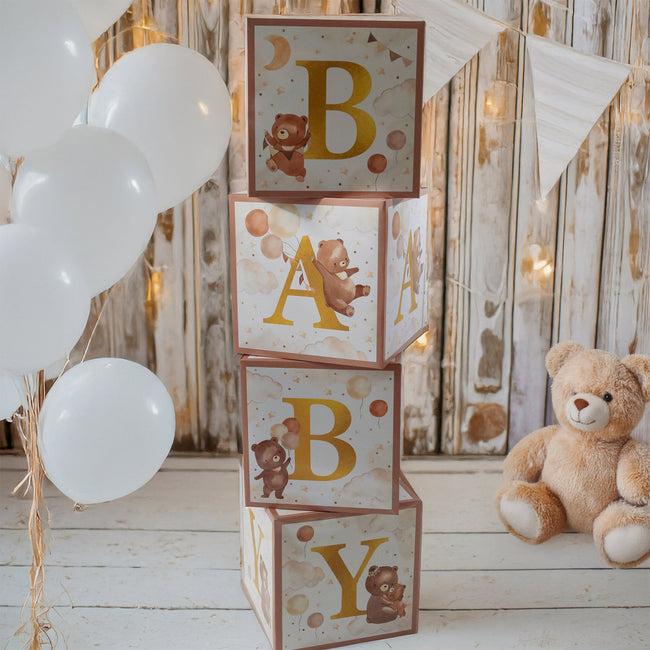 Kate Aspen We Can Bearly Wait Baby Block Boxes
