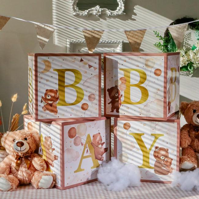 Kate Aspen We Can Bearly Wait Baby Block Boxes