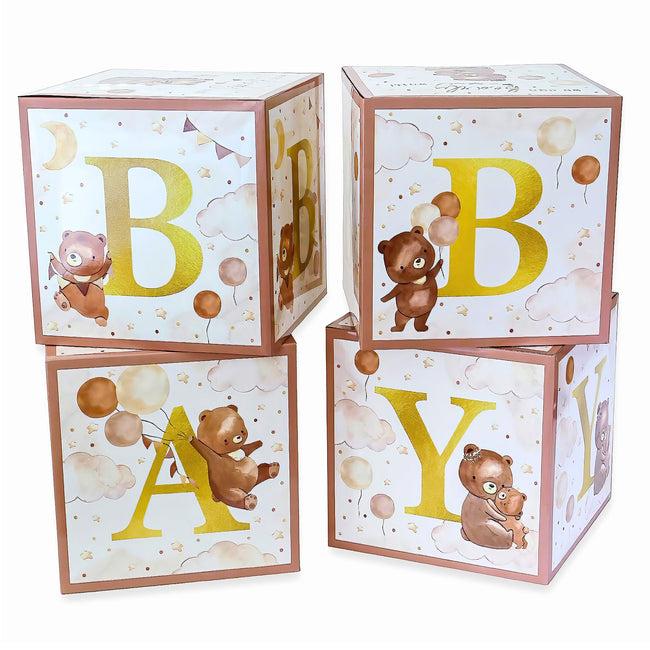 kate aspen We Can Bearly Wait Baby Block Boxes