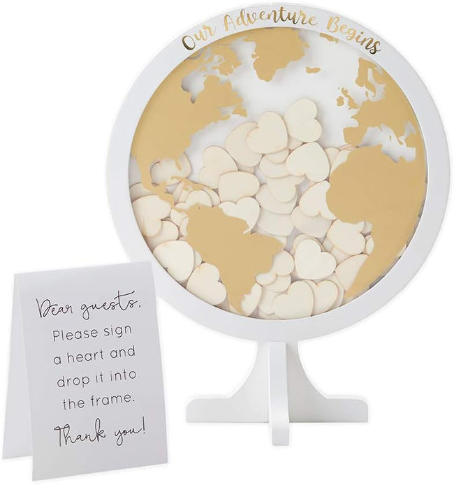 Kate Aspen Wedding Guest Book Alternative - Globe