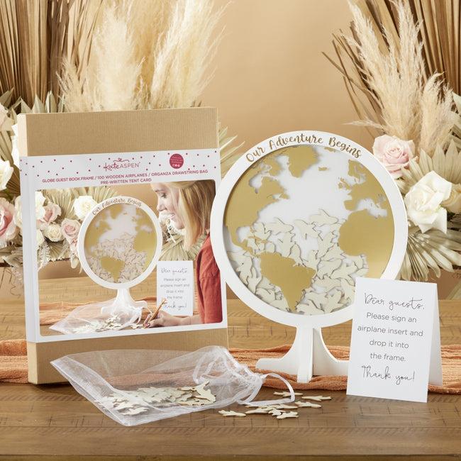 Kate Aspen Wedding Guest Book Alternative - Globe