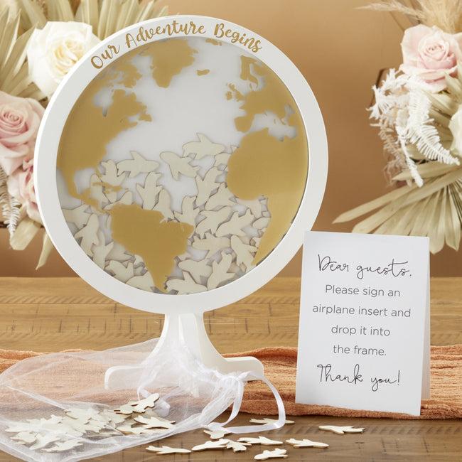 kate aspen Wedding Guest Book Alternative - Globe