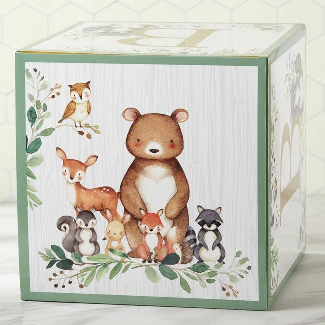 Kate Aspen Woodland Baby Block Box (Set Of 4)