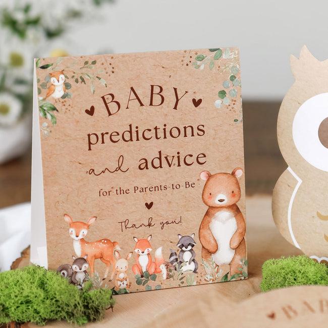 Kate Aspen Woodland Baby Shower Advice Card Set