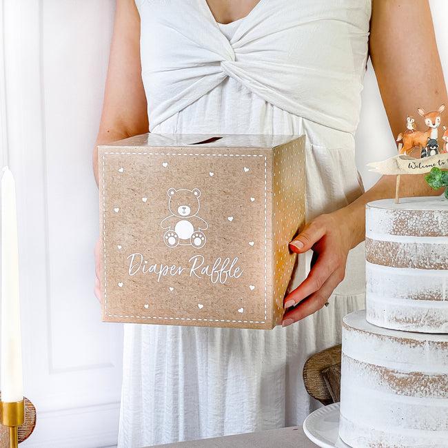 Kate Aspen Kraft Bear Diaper Raffle & Scratch Off Game Set