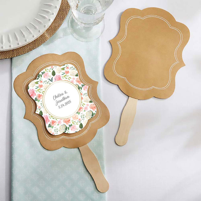 Kate Aspen Kraft Hand Fan (Set Of 20) (Personalization Available)