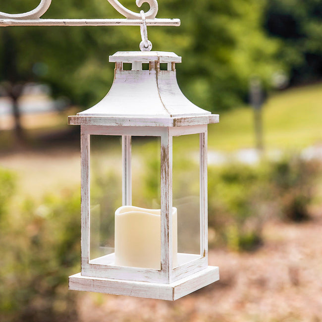 Kate Aspen LED Vintage Decorative Ivory Lantern - Hampton