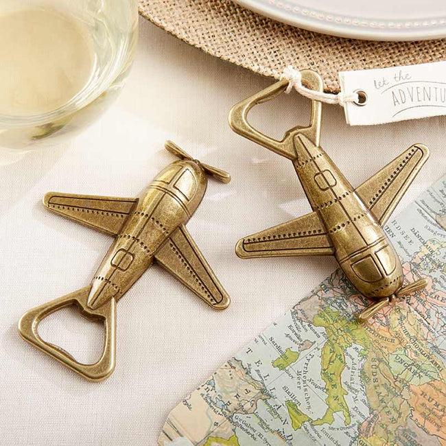 kate aspen Let the Adventure Begin Airplane Bottle Opener