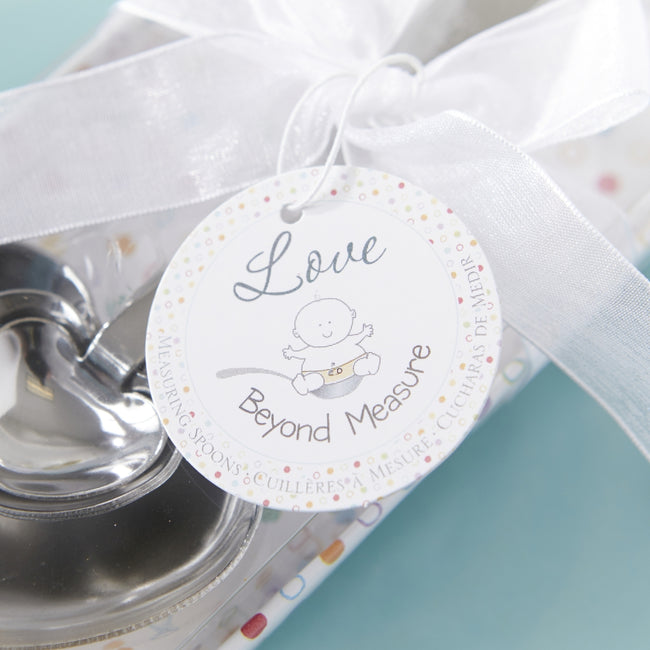 Kate Aspen Love Beyond Measure Heart Shaped Measuring Spoons - Baby Shower (Set Of 4)
