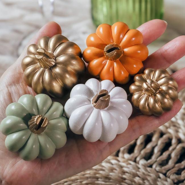 Kate Aspen Orange Pumpkin Place Card Holder (Set Of 6)