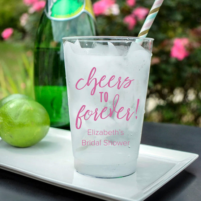 Kate Aspen Personalized Hard Plastic Disposable Cups (Multiple Sizes Available)