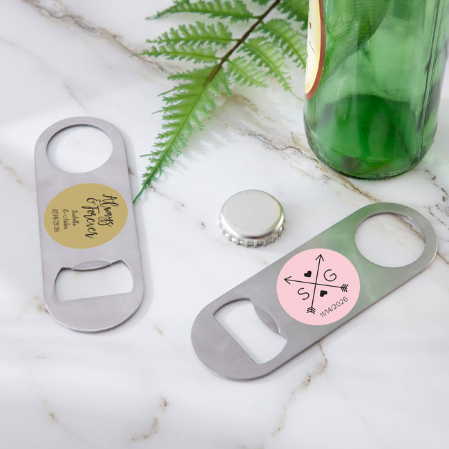 kate aspen Personalized Silver Oblong Bottle Opener
