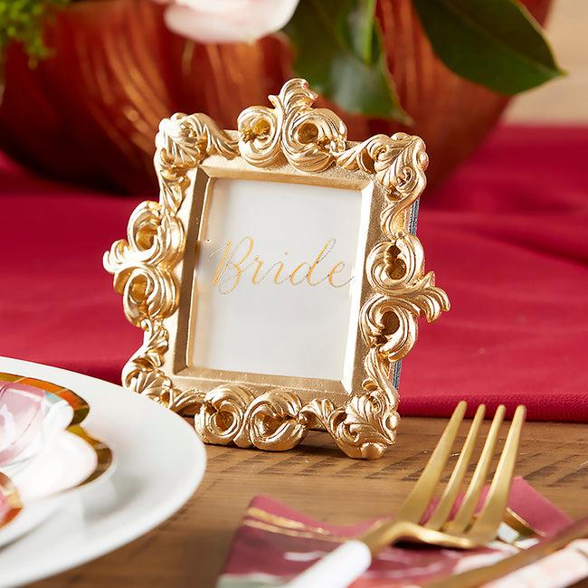Kate Aspen Royale Gold Baroque Place Card/Photo Holder (Set Of 6)