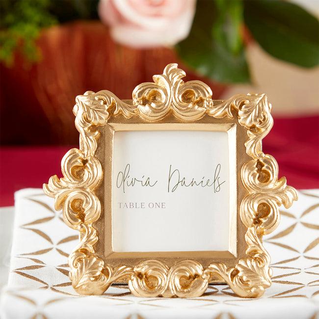 Kate Aspen Royale Gold Baroque Place Card/Photo Holder (Set Of 6)