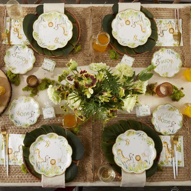 Kate Aspen Safari Baby 7 In. Premium Paper Plates (Set Of 16)