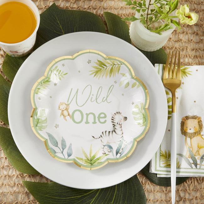 kate aspen Safari Baby 7 in. Premium Paper Plates (Set of 16)