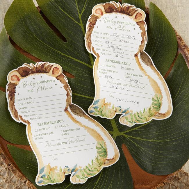 Kate Aspen Safari Baby Advice Card & Baby Shower Game (Set Of 50)