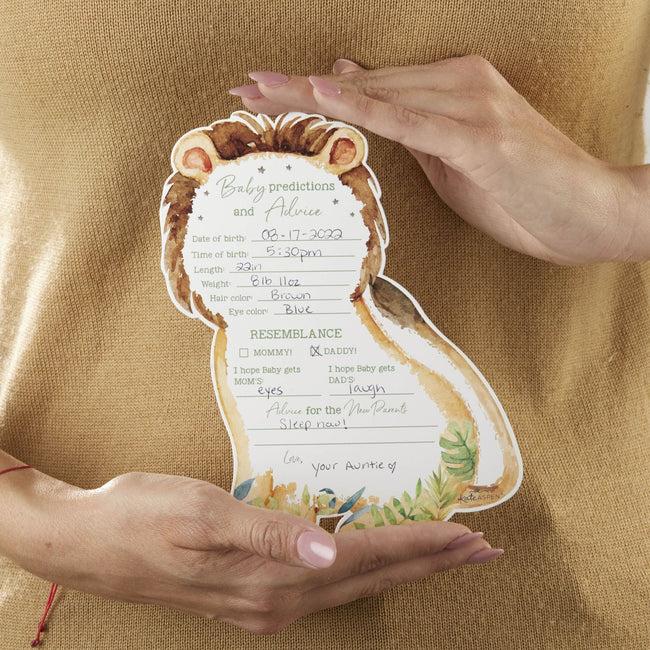 Kate Aspen Safari Baby Advice Card & Baby Shower Game (Set Of 50)