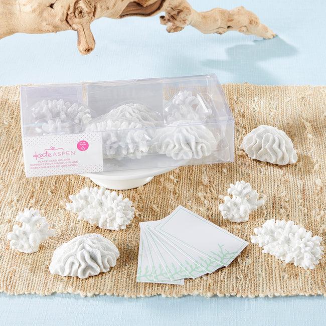 Kate Aspen Seven Seas Coral Place Card/Photo Holder (Set Of 6)