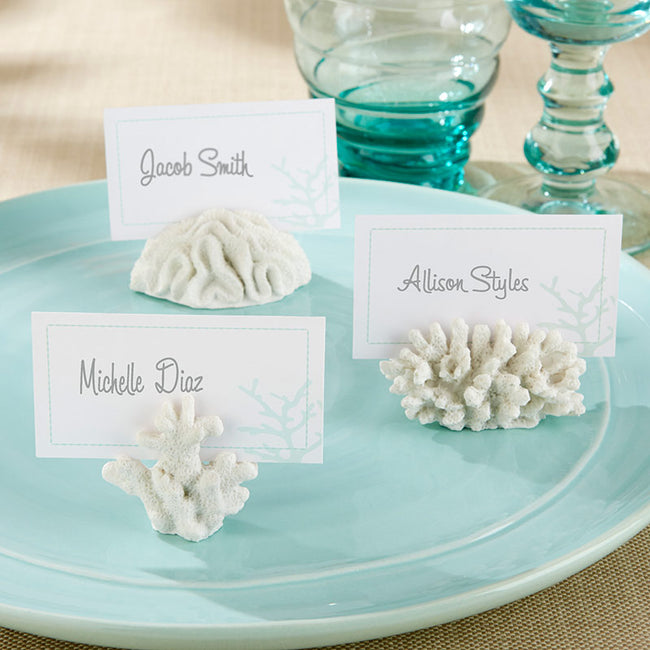 Kate Aspen Seven Seas Coral Place Card/Photo Holder (Set Of 6)