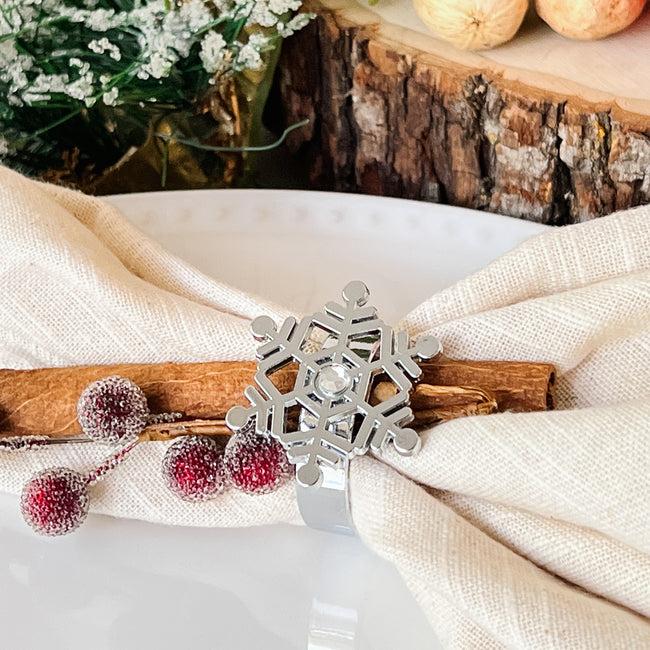 kate aspen Sparkling Snowflake Napkin Ring (Set of 4) kate aspen Sparkling Snowflake Napkin Ring (Set of 4)