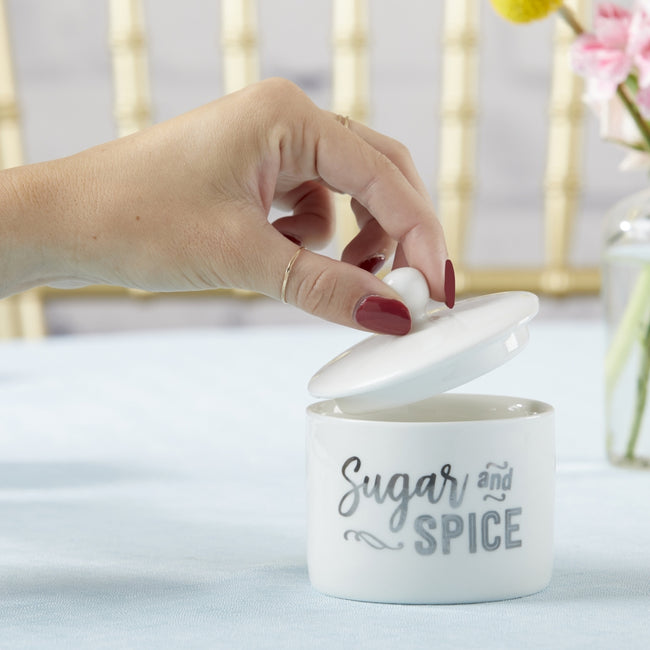 Kate Aspen Sugar Spice And Everything Nice Ceramic Sugar Bowl