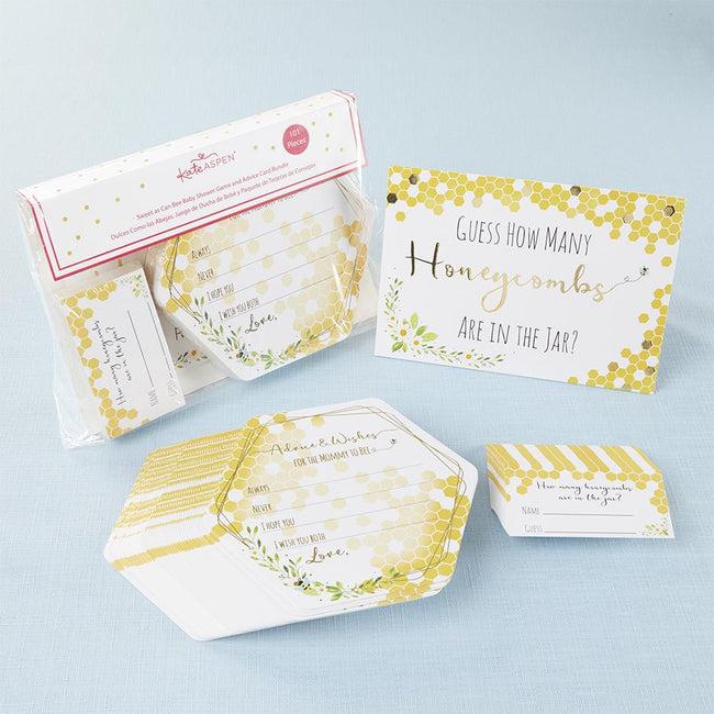 kate aspen Sweet as Can Bee Advice Card & Baby Shower Game (Set of 50)