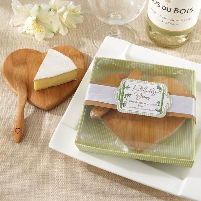 kate aspen Tastefully Yours Heart Shaped Bamboo Cheese Board kate aspen Tastefully Yours Heart Shaped Bamboo Cheese Board