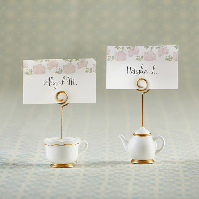 kate aspen Tea Time Whimsy Place Card Holder (Set of 6)