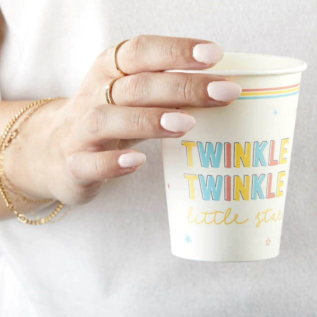 Kate Aspen Twinkle Twinkle 8 Oz. Paper Cups (Set Of 16)