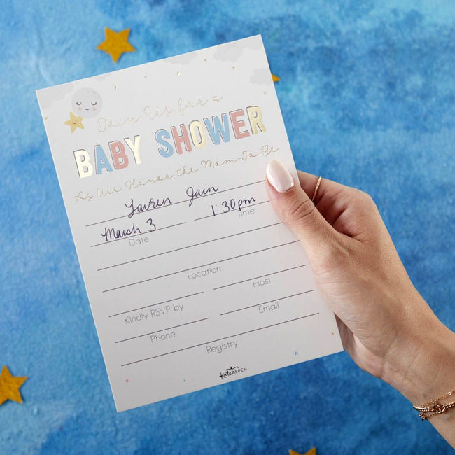 Kate Aspen Twinkle Twinkle Invitation & Thank You Card Bundle (Set Of 25)