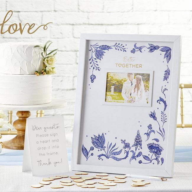 Kate Aspen Wedding Guest Book Alternative - Blue Willow