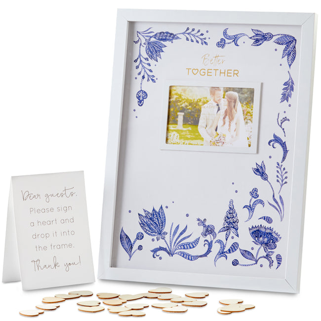 kate aspen Wedding Guest Book Alternative - Blue Willow