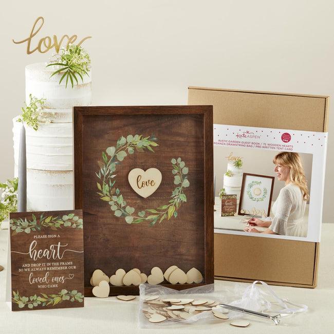 Kate Aspen Wedding Guest Book Alternative - Rustic Garden