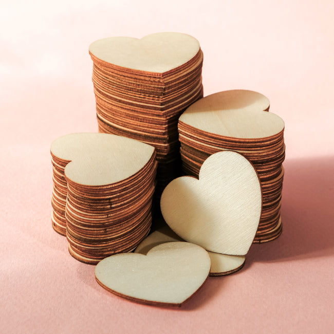 kate aspen Wooden Hearts for Guest Book Alternative (Set of 75)