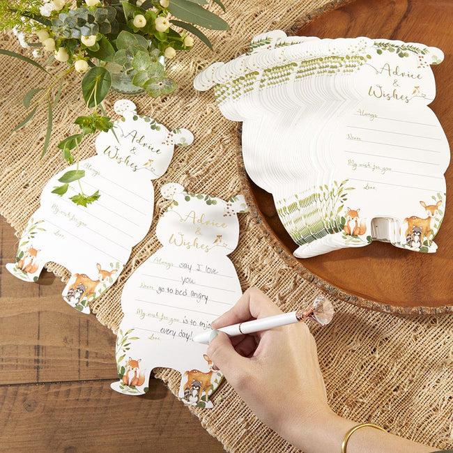 Kate Aspen Woodland Baby Advice Card & Baby Shower Game (Set Of 50)