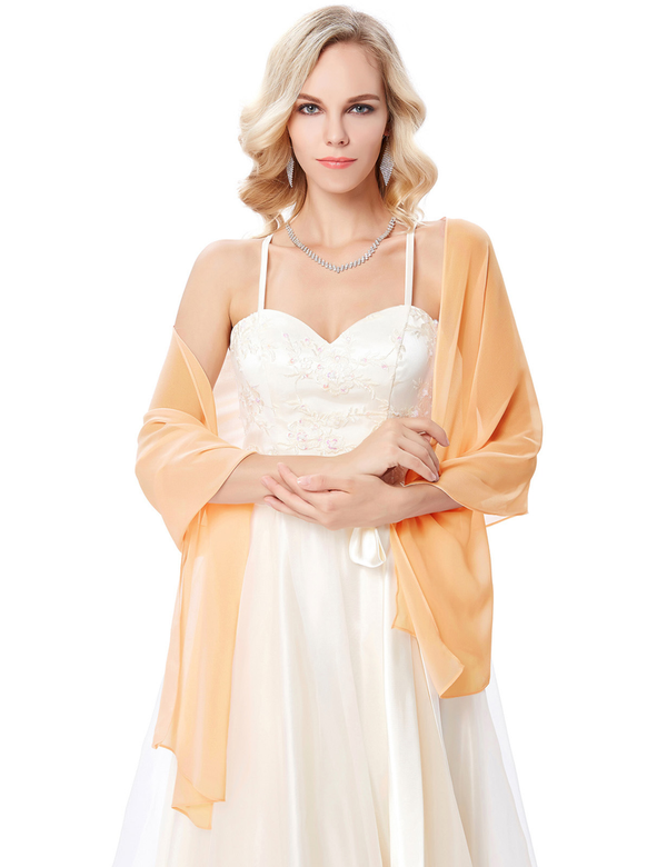 Kate Aspen Chiffon Bridal Shawl Scarf Wrap Neckerchief