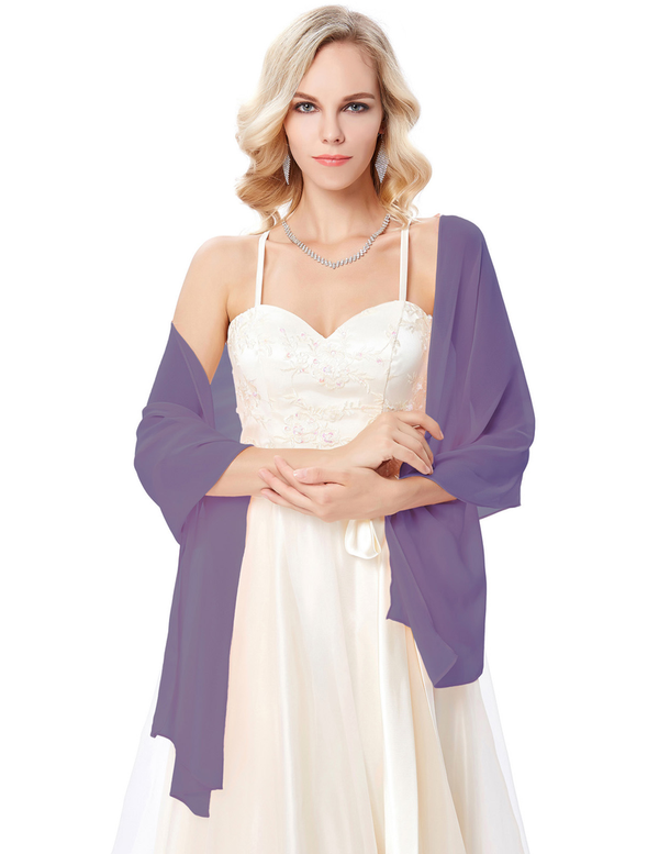 Kate Aspen Chiffon Bridal Shawl Scarf Wrap Neckerchief