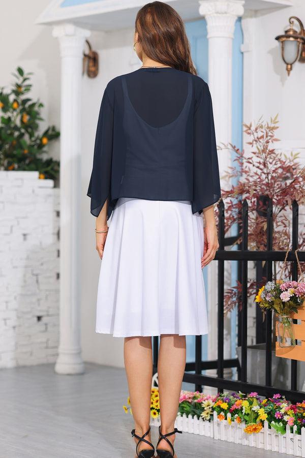 Kate Aspen Chiffon Kimono Beach Cardigan See Though Plain Jacket Cover Up