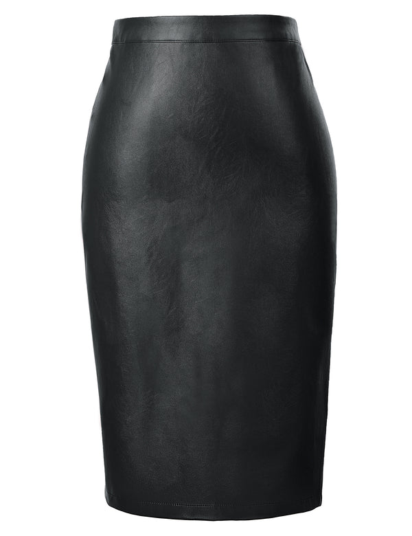 Kate Aspen Back Split Hips-Wrapped Pencil Skirt
