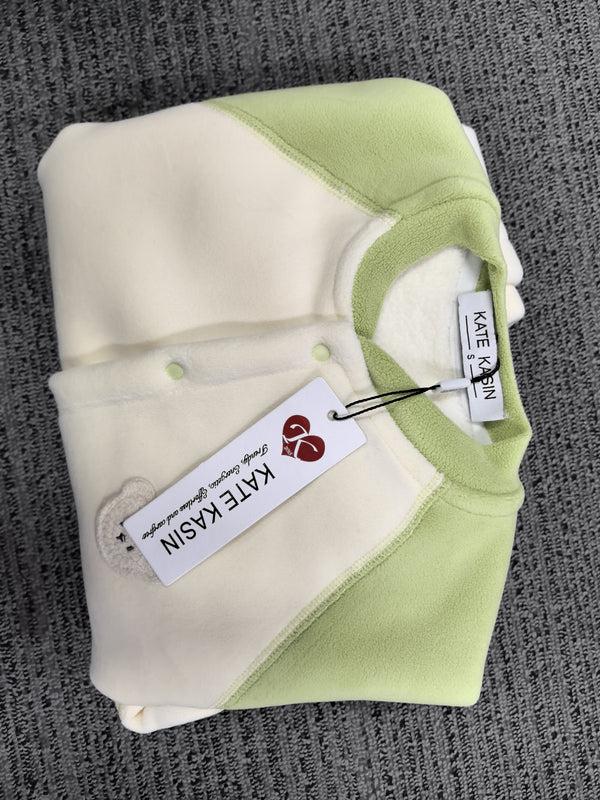 Kate Aspen Kate Kasin Baby Girls' And Toddler Long Sleeve Boutton Front One Piece Footed Pajama