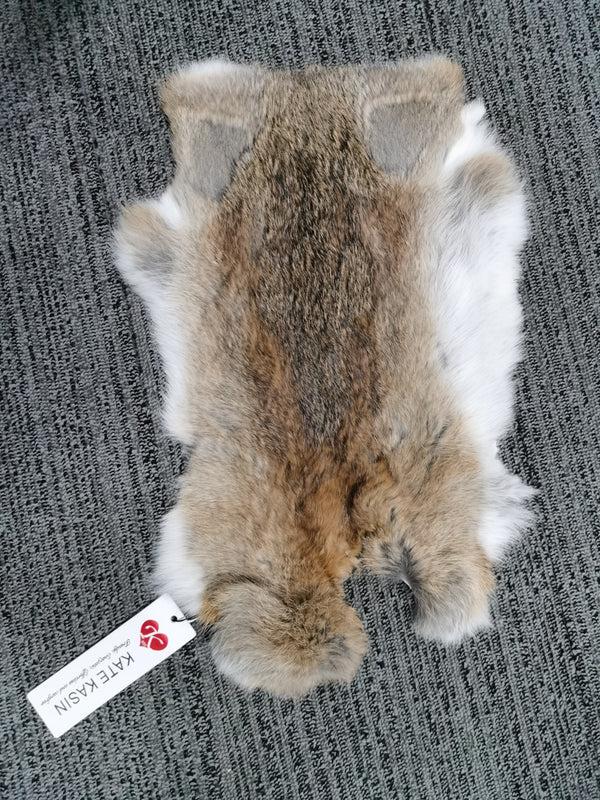 kate aspen Kate Kasin Bulk Craft Grade Natural Rabbit Skins Real Quality Rabbit Pelts Perfect for Decoration Cat/Dog Toys Sewing or Crafting Fur Hid